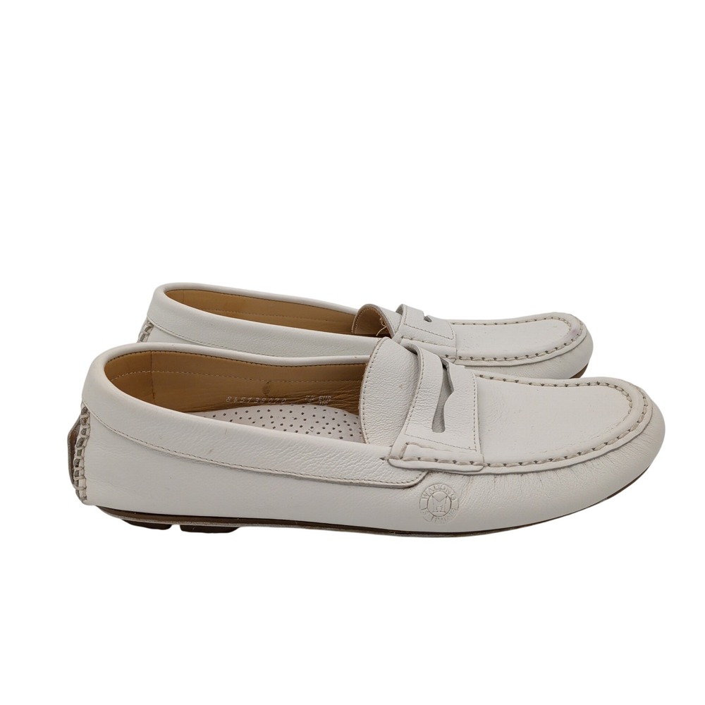 Mephisto Ralyx White Leather Penny Loafers Womens 10 UK 7.5 Driving Shoes Men 8